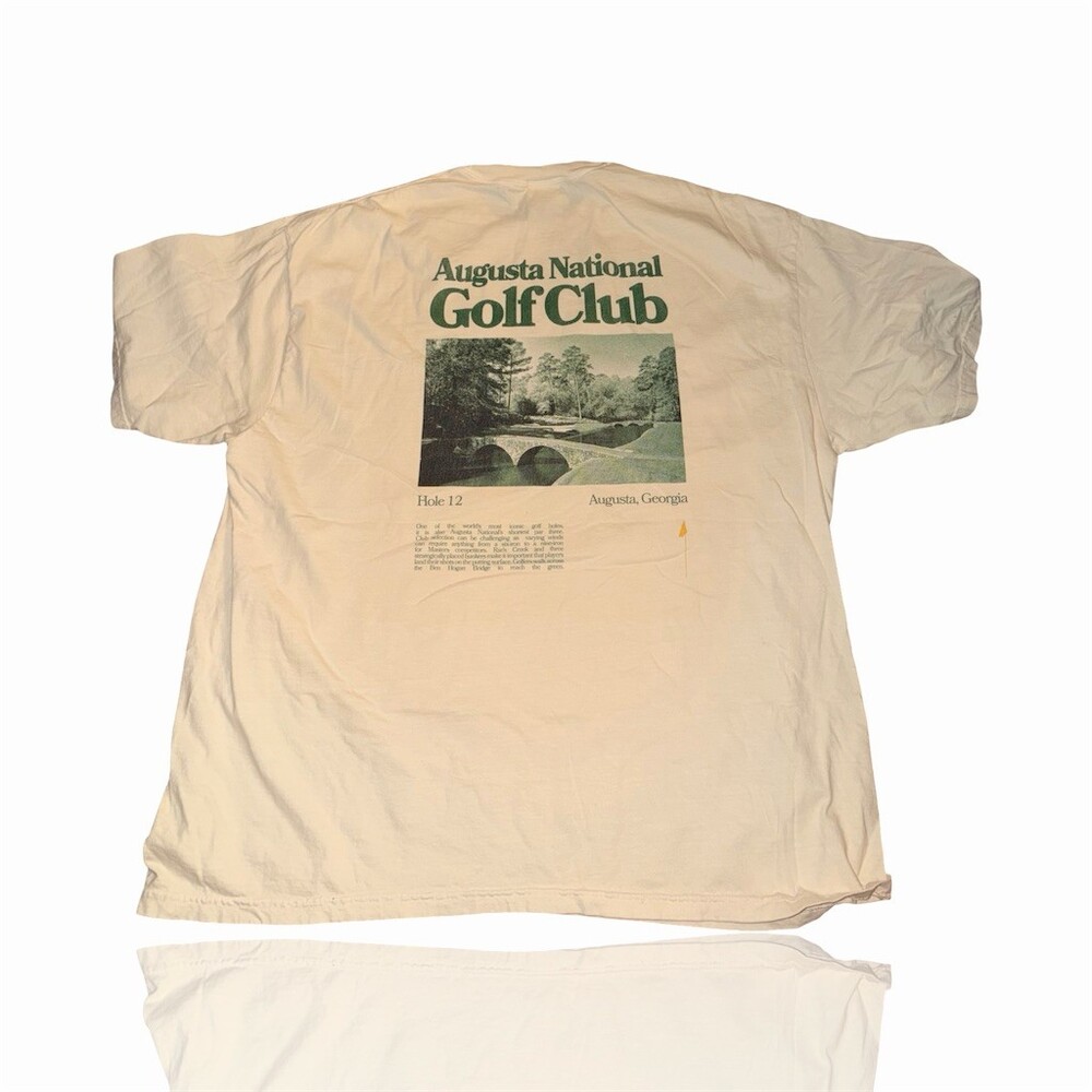 The Masters Golf T-Shirt Mens 3XL Beige Augusta National Hole 12 :Comfort Colors - Picture 2 of 5